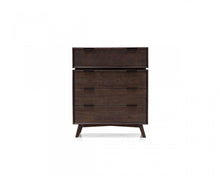 Load image into Gallery viewer, Four Drawer Dresser - Dark Brown