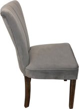 Load image into Gallery viewer, Upholstered Velvet Dining Parsons Chairs (Set of 2) - Gray