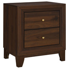 Load image into Gallery viewer, Anza - 2 Drawer Nightstand Bedside Table With Smooth Storage - Walnut
