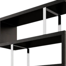 Load image into Gallery viewer, Three Tier Etagere Bookcase (555008) - Black / Silver