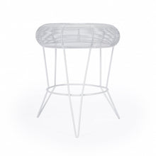 Load image into Gallery viewer, Wire Round Top End Table - White