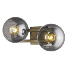 Load image into Gallery viewer, Lunette 2-Light Aged Sconce - Brass