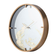 Load image into Gallery viewer, Round Analog Wall Clock - Gold / White