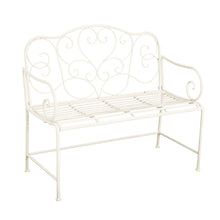 Load image into Gallery viewer, Sunnydaze - Outdoor Garden Bench - Matte White