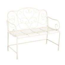 Load image into Gallery viewer, Sunnydaze - Outdoor Garden Bench - Matte White