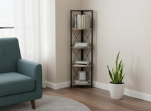 Load image into Gallery viewer, Corner Bookcase - Taupe