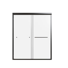 Load image into Gallery viewer, Semi-Frameless Double Sliding Shower Door, Bypass Shower Door, 1 / 4" (6Mm) Thick SGCC Tempered Glass Door
