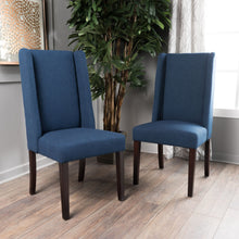 Load image into Gallery viewer, High Back Dining Chair With Wingback Design (Set of 2)