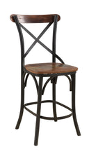 Load image into Gallery viewer, Metal Bar Height Bar Chair - Brown And Black