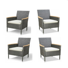 Load image into Gallery viewer, 4 Piece All-Weather Patio Dining Chair Set