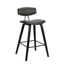Load image into Gallery viewer, Iron Low Back Bar Height Bar Chair - Gray And Black