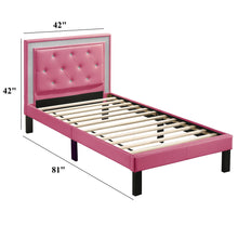 Load image into Gallery viewer, Glamours Style Bed With Diamond Tufted Padded Headboard
