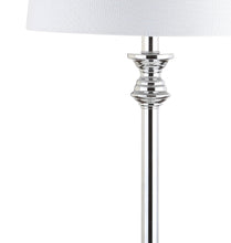 Load image into Gallery viewer, 33" Table Lamps With Drum Shades (Set of 2) - Clear