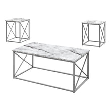 Load image into Gallery viewer, Metal Coffee Table (Set of 3) - White