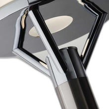 Load image into Gallery viewer, Frosted Glass Shade Uplighting Torchiere In Brushed Steel - Silver