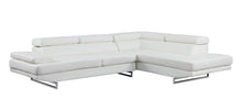 Load image into Gallery viewer, Leather L Shaped Two Piece Corner Sectional - Gray