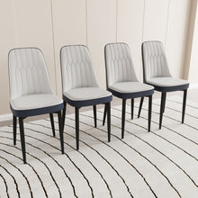 Load image into Gallery viewer, Modern Dining Chair With Cushions And Metal Legs