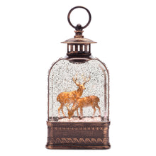 Load image into Gallery viewer, Plastic Deer Tabletop Sculpture With LED - Brown / White