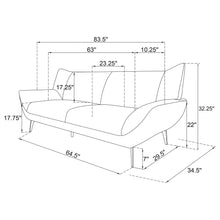 Load image into Gallery viewer, Logan - Flared Arm Sofa Sofa - Teal Blue