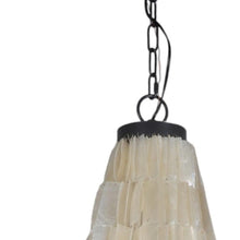 Load image into Gallery viewer, Unique Statement Three Light Metal Chandelier With Shades - Bronze