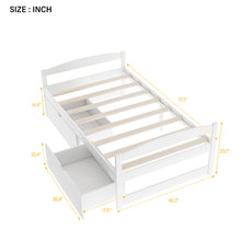 Load image into Gallery viewer, Platform Bed With 2 Drawers