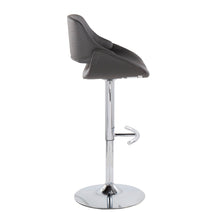 Load image into Gallery viewer, Fabrico - Contemporary Adjustable Bar Stool With Rounded T Footrest (Set of 2)