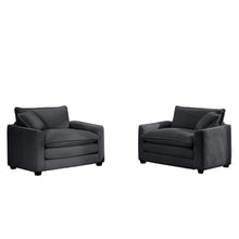 Load image into Gallery viewer, Modern Classic Fabric Single Chair Deep Seat Sofa With Pillow