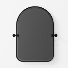 Load image into Gallery viewer, 32" Arch Metal Swivel Framed Accent Mirror - Black