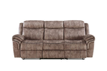 Load image into Gallery viewer, Zubaida - Two Tone Recliner Sofa With USB Port Drop Down Table