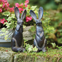 Load image into Gallery viewer, Poly Figurine Tabletop Sculpture (Set of 2) - Brown