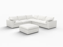 Load image into Gallery viewer, Blend Modular L Shaped Six Piece Corner Sectional - White