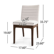 Load image into Gallery viewer, Upholstered Dining Chairs With Rubber Legs (Set of 2)