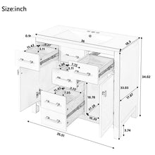 Load image into Gallery viewer, Bathroom Vanity With Sink Combo Set, Modern Bathroom Cabinet With 4 Drawers