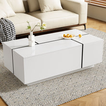Load image into Gallery viewer, Extendable Coffee Table With 2 Hidden Storage Space And 2 Drawers For Living Room