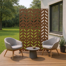 Load image into Gallery viewer, Three Panel Screen Room Divider (562817) - Brown