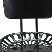 Load image into Gallery viewer, Low Back Adjustable Height Bar Chair With Footrest 47" - Black