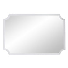 Load image into Gallery viewer, 36" Rectangle With Scalloped Corner Unframed Accent Mirror - Pearl Silver