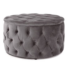 Load image into Gallery viewer, Modern Glam Ottoman Velvet