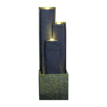 Load image into Gallery viewer, 3 Tier Waterfall Fountain With LED Lights - Gray