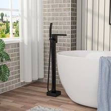 Load image into Gallery viewer, Freestanding Bathtub Faucet With Waterfall Tub Filler And Hand Shower
