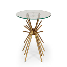 Load image into Gallery viewer, Table With Sunburst Design - Gold