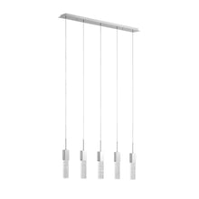 Load image into Gallery viewer, Five Light Transparent Metal Dimmable Smart Enabled Chandelier With Shades - Clear / Silver