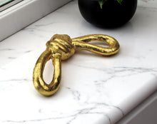 Load image into Gallery viewer, Knot Tabletop Sculpture - Gold / Rust