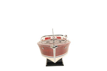 Load image into Gallery viewer, Hand Painted Decorative Boat - Red / White / Brown
