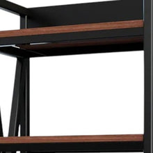 Load image into Gallery viewer, Four Tier Etagere Bookcase (683394) - Black / Brown