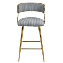 Load image into Gallery viewer, Counter Height Bar Stools With Powder Coating Base And Footrest (Set of 2) -