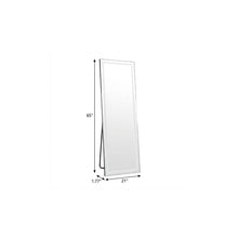 Load image into Gallery viewer, 65" Aluminum Round Lighted Freestanding Framed Cheval Mirror - Black
