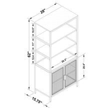 Load image into Gallery viewer, Kenneth - 3 Shelf Radio Weave Accent Cabinet
