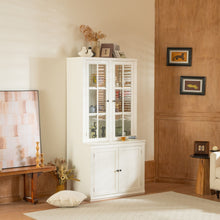 Load image into Gallery viewer, Retro Style Hutch Cabinet With Glass Door, China Cabinet For Home