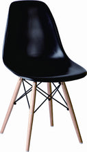 Load image into Gallery viewer, Heavy Duty Plastic Dining Side Chairs (Set of 2) - Black / Brown